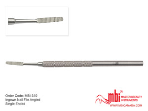 Angled Single Sided Ingrown Nail File