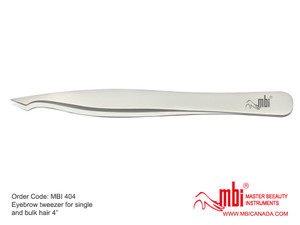 Eyebrow Tweezers For Single/Bulk Hair 4"