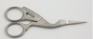Stork Scissors Silver 4"