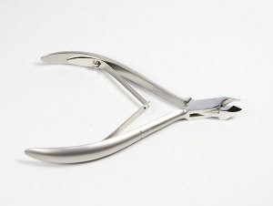Cuticle Nipper 1/4 Jaw Silver Double Spring