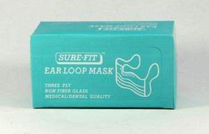 Ear Loop Mask 3 Ply - Blue