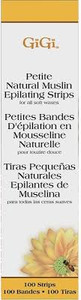 GiGi Petite Natural Muslin Strips - 100 Pack