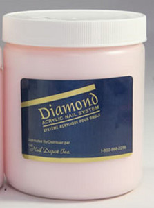 Diamond Acrylic Powder Double Dark Pink 16 oz