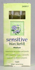 Clean & Easy Medium Bikini Sensitive Wax Refills - 3 Pack
