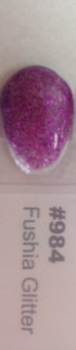 Gel Polish - Fuchsia Glitter #984 1/2 oz