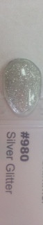 Gel Polish - Silver Glitter #980 1/2 oz