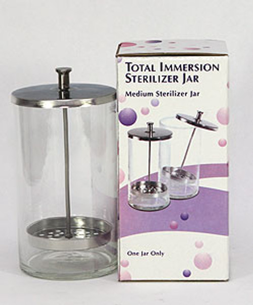 Glass Sterilizing Jar Medium