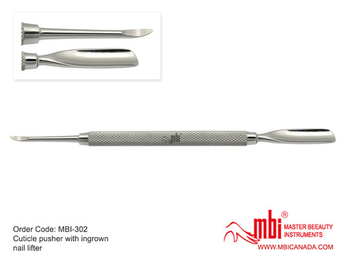 Cuticle Pusher With Ingrown Nail Lifter