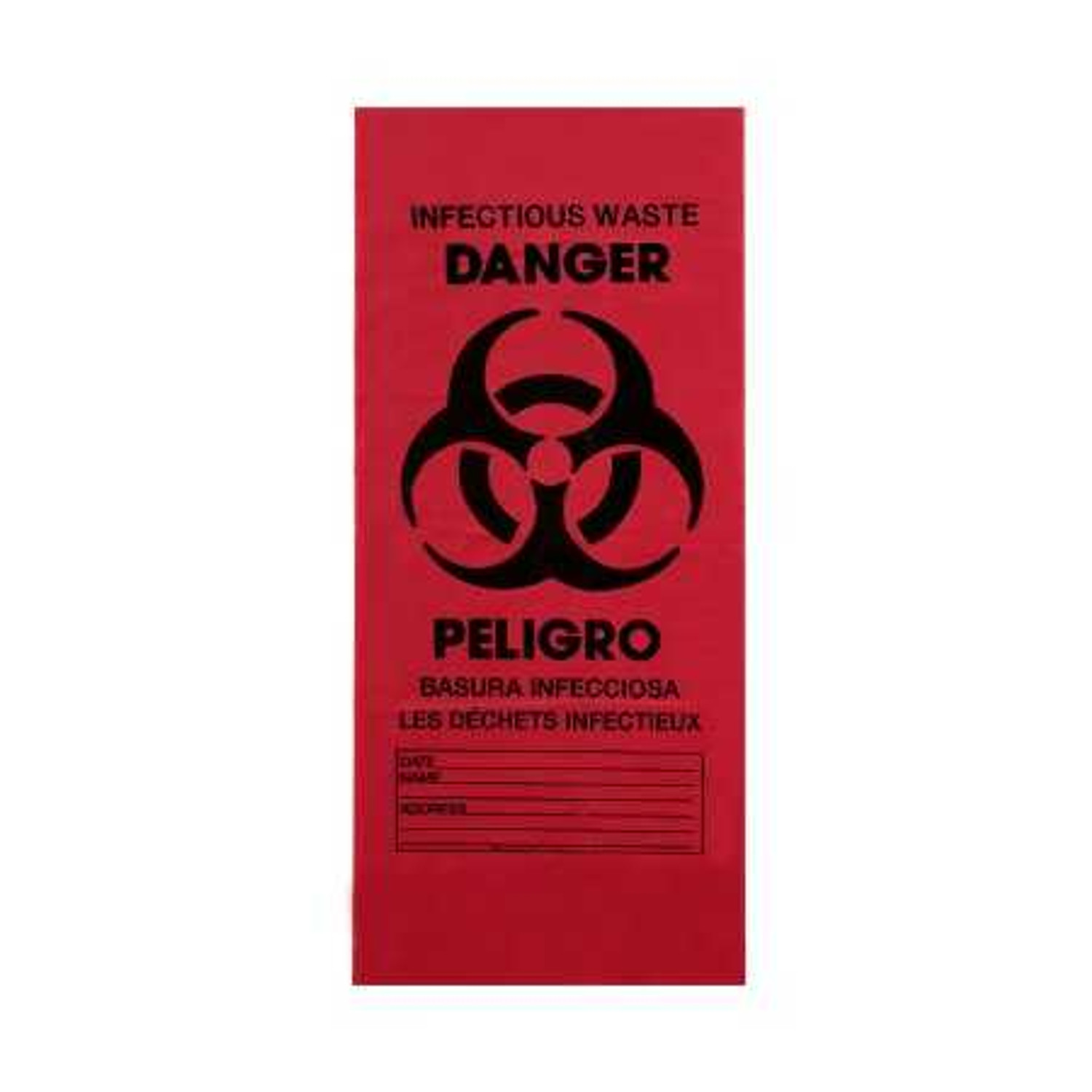 Biohazard Waste Bag Medegen Medical Products 30 to 32 gal. Red Bag HDPE  30-1/2 X 43 Inch RS304314RH Case/250