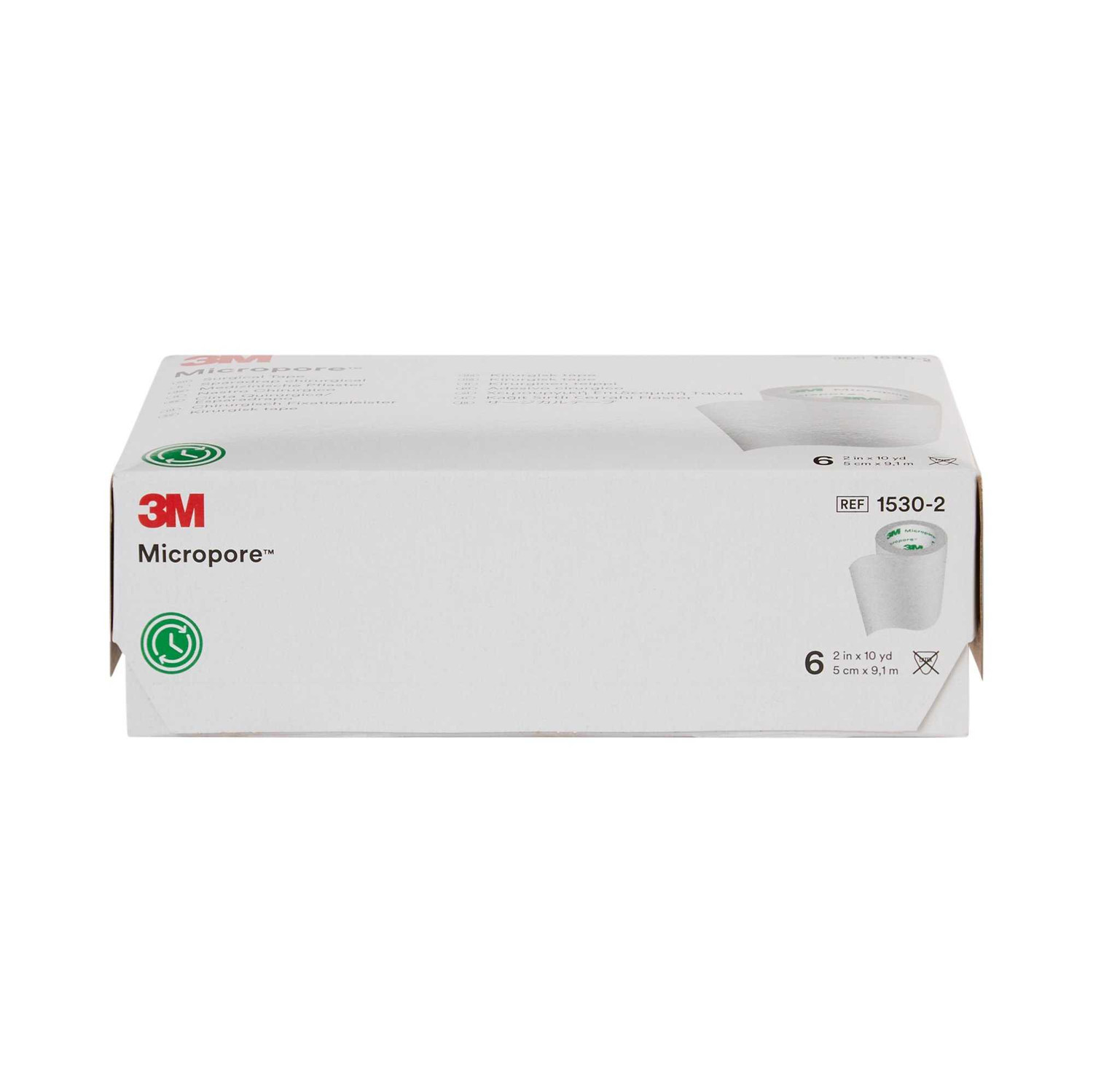 3M 1530-1 Micropore Surgical Tape 1inch x 10 yd. - Box of 10