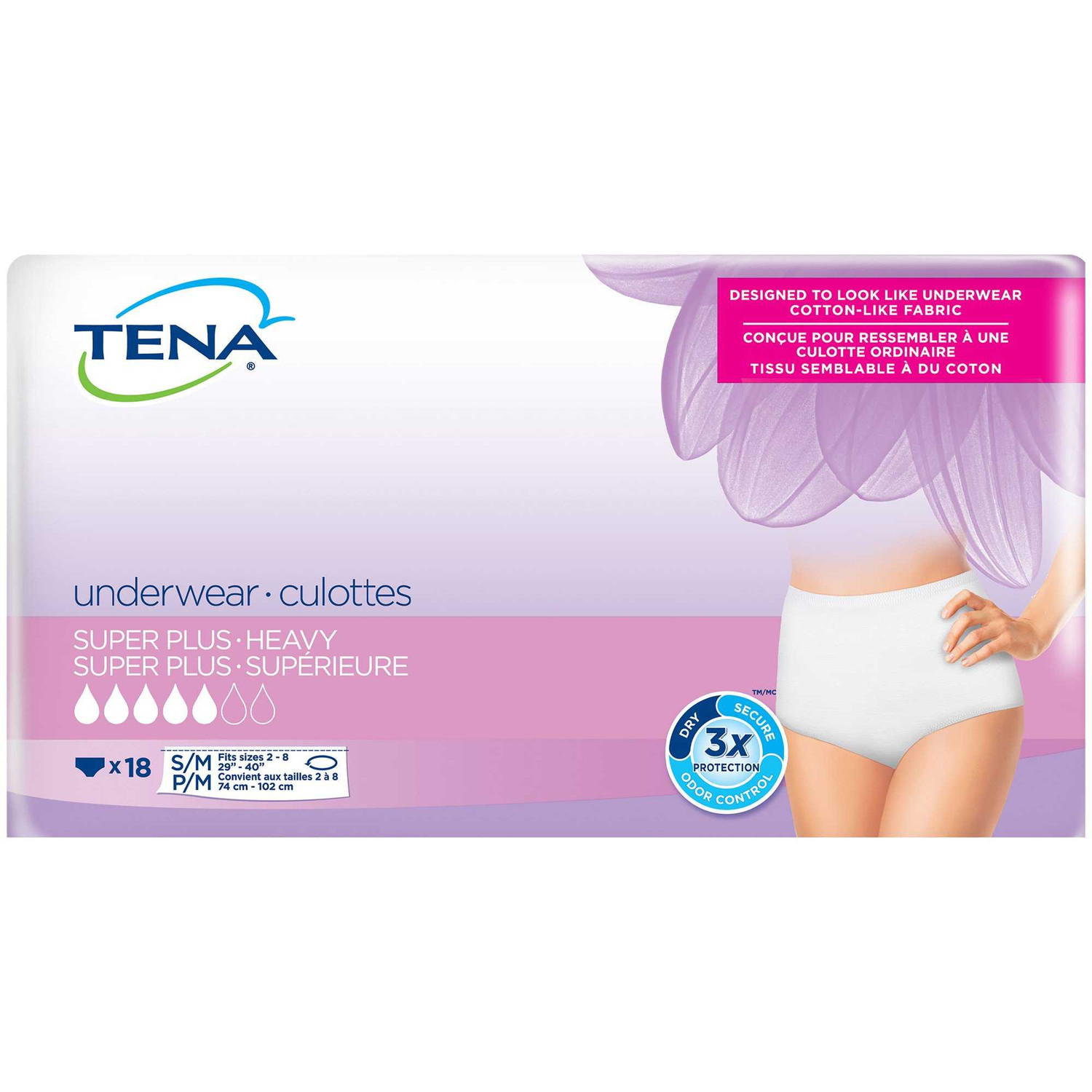 TENA ProSkin™ Plus Protective Incontinence Underwear, Protective Plus  Absorbency, Large, 72 Count : : Health & Personal Care