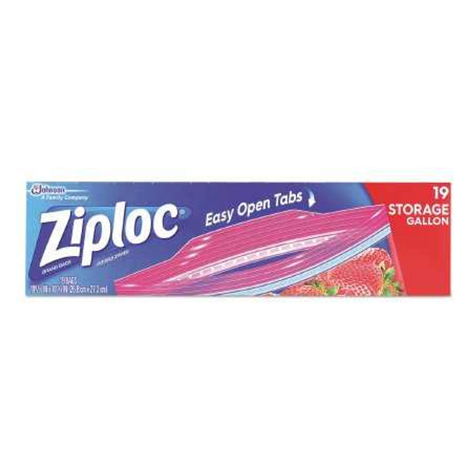 Ziploc Easy To Open Gallon Storage Bag Case