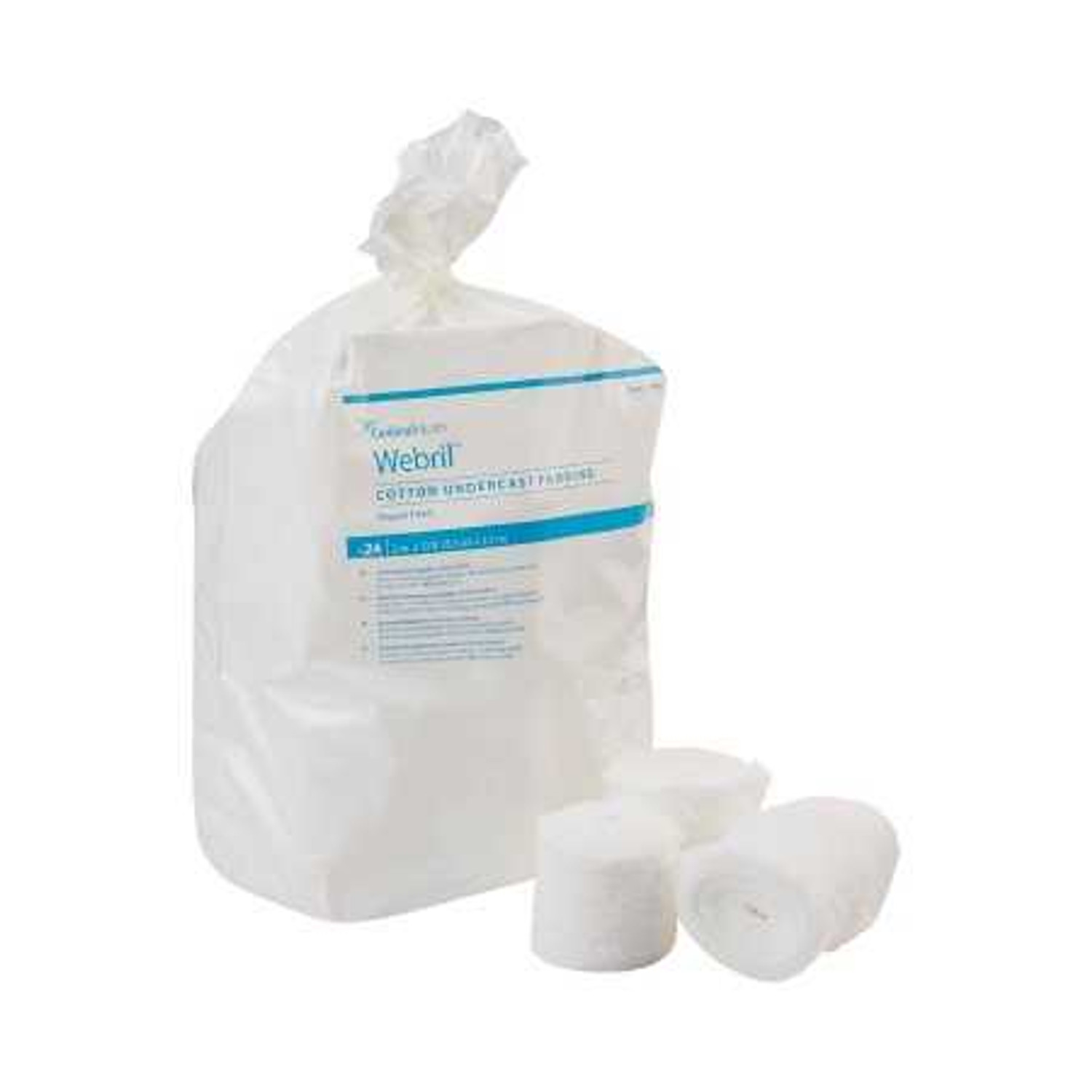 Webril™ White Cotton Undercast Cast Padding, 4 Inch x 4 Yard