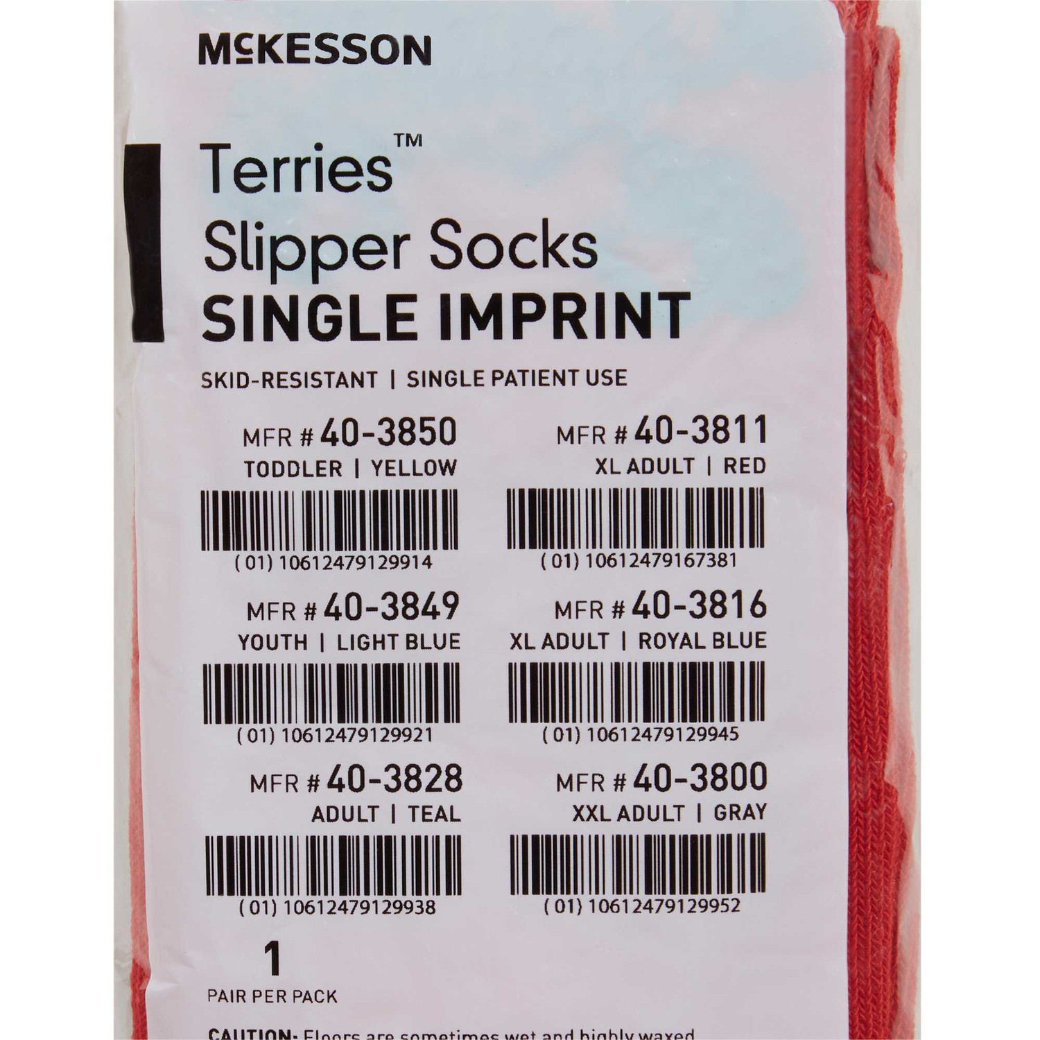 Mckesson Terries Slipper Socks - Adult & Youth