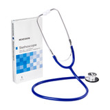 General Exam Stethoscope McKesson Royal Blue 1-Tube 22'' Tube Double Sided Chestpiece 01-670RBGM Pack of 1