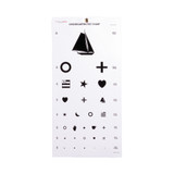 Preschool Eye Test Chart McKesson 20 Foot Distance Acuity Test 63-3052 Bag of 5