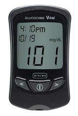 Blood Glucose Meter Kit Glucocard Vital 7 Seconds Stores Up To 250 Results 14- and 30-Day Averaging Automatic Coding 761100 Box/1 761100 ARKRAY 783949_BX