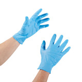 Exam Glove McKesson Confiderm 3.8 NonSterile Blue Powder Free Nitrile Ambidextrous Textured Fingertips Not Chemo Approved Large 14-688 Case/1000 14-688 McKesson Confiderm 921613_CS
