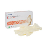 McKesson Exam Glove Medium NonSterile Stretch Vinyl Standard Cuff Length Smooth Ivory Not Rated, 14-816, Case of 1000