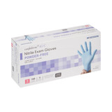 McKesson Confiderm 4.5C Exam Glove Small NonSterile Nitrile Standard Cuff Length Textured Fingertips Blue Chemo Tested, 14-654C, Box of 100
