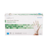 McKesson Confiderm Exam Glove Large NonSterile Latex Standard Cuff Length Textured Fingertips Ivory Not Rated, 14-428, Case of 1000