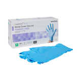 McKesson Confiderm 4.5C Exam Glove Medium NonSterile Nitrile Standard Cuff Length Textured Fingertips Blue Chemo Tested, 14-656C, Case of 1000
