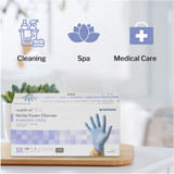McKesson Confiderm 3.5C Exam Glove X-Large NonSterile Nitrile Standard Cuff Length Textured Fingertips Blue Chemo Tested, 14-6980C, Case of 1800