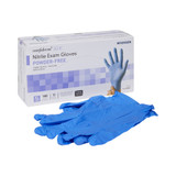 McKesson Confiderm 3.5C Exam Glove X-Large NonSterile Nitrile Standard Cuff Length Textured Fingertips Blue Chemo Tested, 14-6980C, Case of 1800