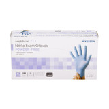 McKesson Confiderm 3.5C Exam Glove X-Large NonSterile Nitrile Standard Cuff Length Textured Fingertips Blue Chemo Tested, 14-6980C, Case of 1800