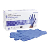 McKesson Confiderm 3.5C Exam Glove X-Large NonSterile Nitrile Standard Cuff Length Textured Fingertips Blue Chemo Tested, 14-6980C, Case of 1800