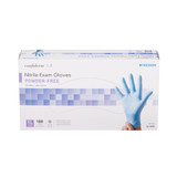 McKesson Confiderm 3.8 Exam Glove X-Large NonSterile Nitrile Standard Cuff Length Textured Fingertips Blue Not Rated, 14-690, Case of 1000