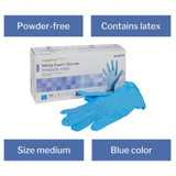 McKesson Confiderm 4.5C Exam Glove Large NonSterile Nitrile Standard Cuff Length Textured Fingertips Blue Chemo Tested, 14-658C, Case of 1000