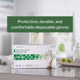 McKesson Confiderm Exam Glove X-Large NonSterile Latex Standard Cuff Length Textured Fingertips Ivory Not Rated, 14-430, Case of 1000