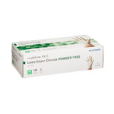 McKesson Confiderm Exam Glove Medium NonSterile Latex Standard Cuff Length Smooth Ivory Not Rated, 14-316, Box of 100