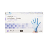 McKesson Confiderm 4.5C Exam Glove X-Large NonSterile Nitrile Standard Cuff Length Textured Fingertips Blue Chemo Tested, 14-660C, Case of 1000