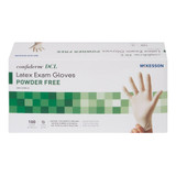 McKesson Confiderm Exam Glove X-Large NonSterile Latex Standard Cuff Length Smooth Ivory Not Rated, 14-320, Box of 100