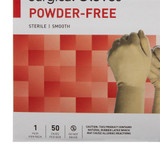 McKesson Perry Performance Plus Surgical Glove Size 8 Sterile Latex Standard Cuff Length Smooth Cream Chemo Tested, 20-1080N, Box of 50