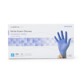 McKesson Confiderm 3.0 Exam Glove Large NonSterile Nitrile Standard Cuff Length Textured Fingertips Blue Chemo Tested / Fentanyl Tested, 14-6N36, Case of 10