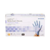 McKesson Confiderm 3.5C Exam Glove X-Small NonSterile Nitrile Standard Cuff Length Textured Fingertips Blue Chemo Tested, 14-6972C, Box of 200
