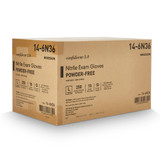 McKesson Confiderm 3.0 Exam Glove Large NonSterile Nitrile Standard Cuff Length Textured Fingertips Blue Chemo Tested / Fentanyl Tested, 14-6N36, Box of 1