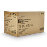 McKesson Confiderm 3.0 Exam Glove Large NonSterile Nitrile Standard Cuff Length Textured Fingertips Blue Chemo Tested / Fentanyl Tested, 14-6N36, Box of 1