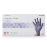 McKesson Confiderm 3.0 Exam Glove Small NonSterile Nitrile Standard Cuff Length Textured Fingertips Blue Chemo Tested / Fentanyl Tested, 14-6N32, Case of 10