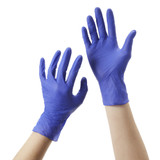 McKesson Confiderm 3.0 Exam Glove Small NonSterile Nitrile Standard Cuff Length Textured Fingertips Blue Chemo Tested / Fentanyl Tested, 14-6N32, Case of 10
