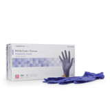 McKesson Confiderm 3.0 Exam Glove Small NonSterile Nitrile Standard Cuff Length Textured Fingertips Blue Chemo Tested / Fentanyl Tested, 14-6N32, Box of 1