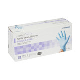 McKesson Confiderm 6.5CX Exam Glove X-Large NonSterile Nitrile Extended Cuff Length Textured Fingertips Blue Chemo Tested, 14-680C, Case of 1000