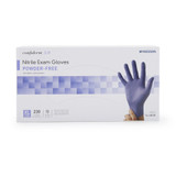 McKesson Confiderm 3.0 Exam Glove X-Large NonSterile Nitrile Standard Cuff Length Textured Fingertips Blue Chemo Tested / Fentanyl Tested, 14-6N38, Case of 10