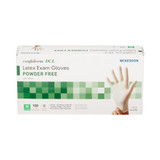 McKesson Confiderm Exam Glove Medium NonSterile Latex Standard Cuff Length Smooth Ivory Not Rated, 14-316, Case of 1000
