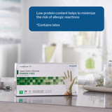 McKesson Confiderm Exam Glove Medium NonSterile Latex Standard Cuff Length Fully Textured Ivory Not Rated, 14-1382, Case of 1000