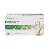 McKesson Confiderm Exam Glove Medium NonSterile Latex Standard Cuff Length Fully Textured Ivory Not Rated, 14-1382, Case of 1000
