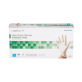 McKesson Confiderm Exam Glove Large NonSterile Latex Standard Cuff Length Fully Textured Ivory Not Rated, 14-1383, Box of 100